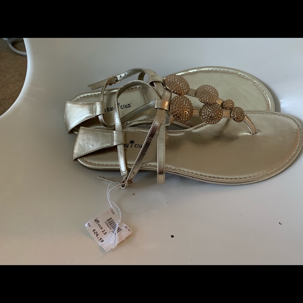 Gold sandals